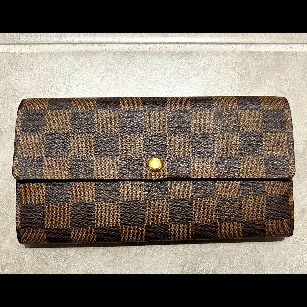 Louis Vuitton Damier Ebene Sarah Wallet